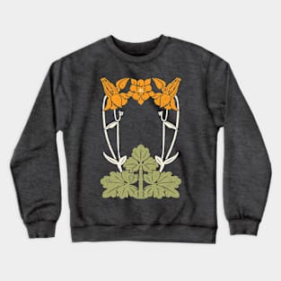 Art Nouveau Flowers Crewneck Sweatshirt